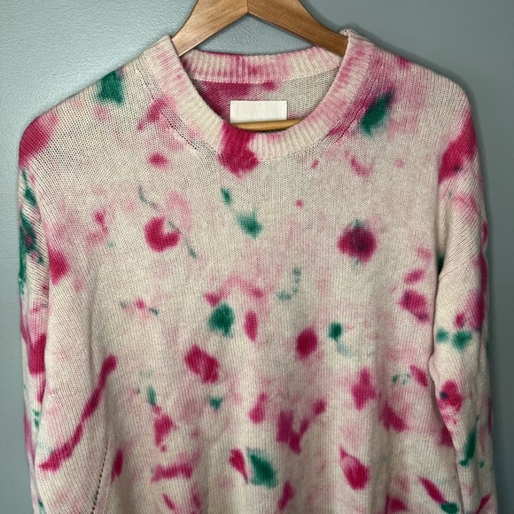 ZADIG & VOLTAIRE Markus Cashmere Sweater - Pink Tie Dye - Picture 7 of 14